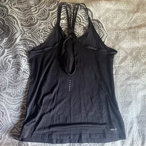 Nike Women's Black Racerback Tank Top thumbnail 2