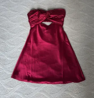 Princess Polly Wine Red Mini Dress thumbnail 1