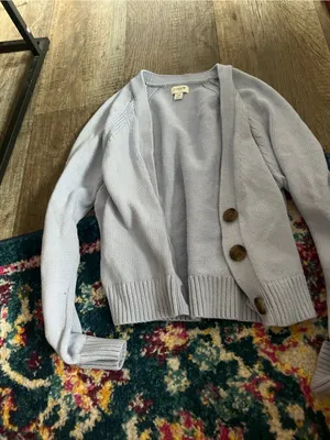 J crew xS blue cardigan thumbnail 4