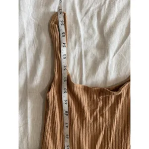 Reformation Jumpsuit Women XS‎ Tan Ribbed Tie Waist Wide Leg Sleeveless Lyocell thumbnail 5