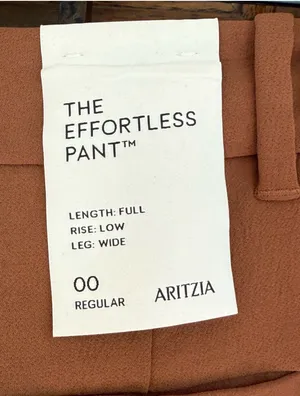 Aritzia Women’s Low Rise Wide-Leg Trousers — Brown Size 00 thumbnail 5