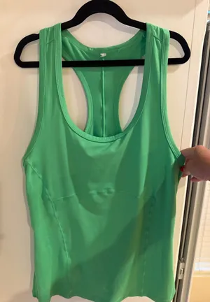 Athleta bright green tank top! Size small! thumbnail 1