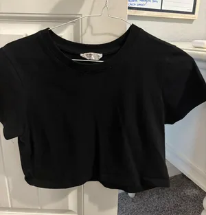 Cotton On Black Crop Top thumbnail 3