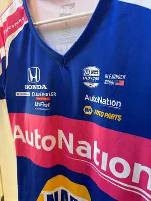 Size S AutoNation NAPA Racing Tee in Blue and Pink thumbnail 4