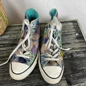 Converse All Star Digital Floral Chuck Taylor Hightop Athletic Sneaker Shoes 7 thumbnail 9