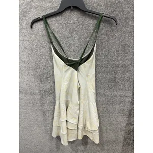OFFLINE by Aerie Womens Exercise Dress Medium Yellow Marble Real Me Ruffle Mini thumbnail 3