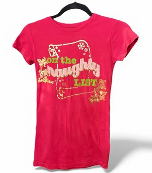 L.O.L. Vintage Red Naughty List Tee Sz S thumbnail 1