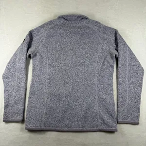 Patagonia Better Sweater 1/4 Zip Pullover Tailored Grey Womens L 25617 FA15 thumbnail 10