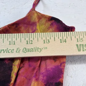 Song of Style S Abstract Watercolor Cowl Neck Handkerchief Hem Slip Dress Revolv thumbnail 5