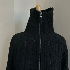 Aerie Oversized Cableknit Quarter Zip Pull Over NWT thumbnail 4