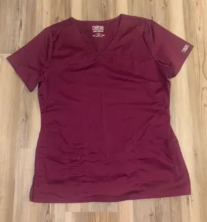 Cherokee Workwear Scrubs Maroon thumbnail 1