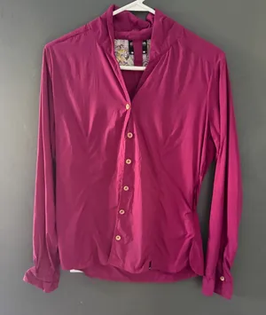 Sherpa Adventure Gear Womens Magenta Pink Button Down Shirt Stretch‎ M Hiking thumbnail 1