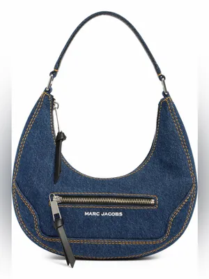 Marc Jacobs Dark Blue Denim Crescent Shoulder Bag thumbnail 13
