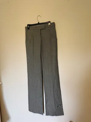 Stella McCartney | Gray Textured Dress Pants - 40 thumbnail 2
