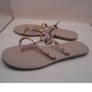 Tre Mode Moda Italiano Pink Studded Gladiator Thong Sandals 38 Patent Leather‎ thumbnail 6