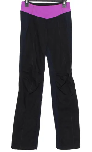 Lululemon Womens Pants Straight Leg Mixed‎ Material Pull On Black Size 4 thumbnail 1