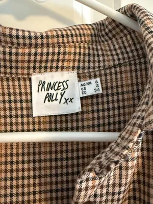 Princess Polly Willa Shirt Plaid Button Down Flannel thumbnail 3