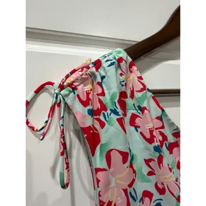 Hello Molly Mint Floral One Shoulder Ruched Cut Out Maxi Dress Size 4 thumbnail 4