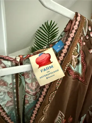 Farm Rio for Anthro Valentina Maxi Floral Dress M thumbnail 5