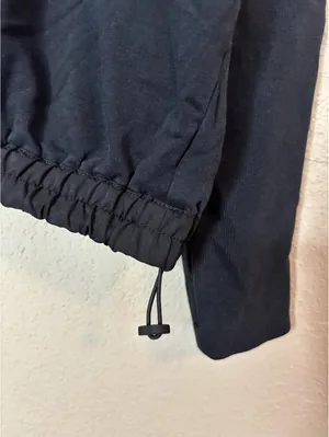 Free People Movement Black Ribbed Mock Neck Long Sleeve Pullover Sweatshirt thumbnail 2