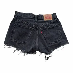 ✨LEVI'S 501 High Rise Womens Denim Black Sz 25 Shorts✨ thumbnail 7