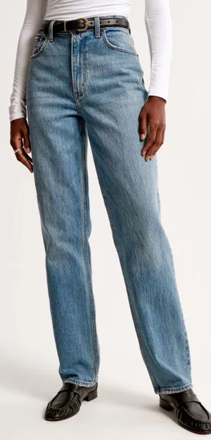 Abercrombie Women's Ultra High Rise 90s Straight Jeans thumbnail 4