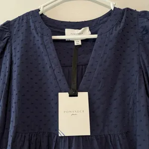 Pomander Place Tuckernuck NWT Kenzo Navy Blue Swiss Dot Dress Size‎ XXS thumbnail 3