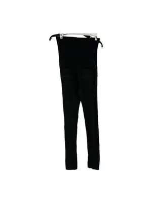 Bella Vida Maternity Black Stretch Skinny Pants Small Rhinestone Pocket Detail thumbnail 7