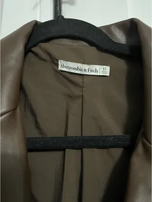 Abercrombie Brown leather blazer dress thumbnail 4