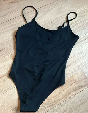 NWT American Eagle black bodysuit size small. Adjustable straps thumbnail 1