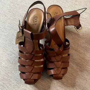 A.N.A. Jordan Studded Cognac Brown‎ Studded Sandals 9.5 Strappy New thumbnail 2