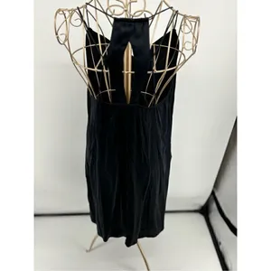 Abercrombie & Fitch Silk Slip Dress Black Strappy Dress Women M A&F Collect thumbnail 13