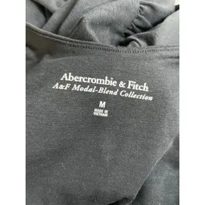Abercrombie & Fitch Black Long Sleeve Open Back Fit & Flare Mini Dress Size M thumbnail 5
