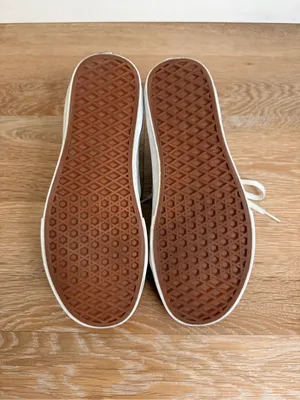 Vans Unisex Sk8-Hi Beige Suede Canvas Sneaker Shoes thumbnail 8