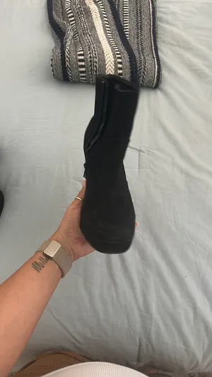 Black ankle booties Size 7 thumbnail 3