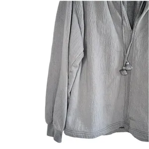 Aerie Easy Street Sweatshirt XS Gray Oversized Slouchy Tunic Tassel Coastal Boho thumbnail 6