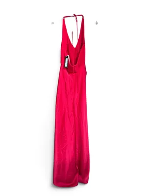 NWT Betsy & Adam Red Halter Evening Gown. Size 8 thumbnail 6