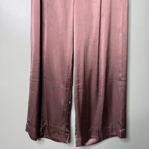 NWT Madewell The Harlow Wide Leg Pant in Satin Iced Mocha Brown Pink Size 00 thumbnail 11