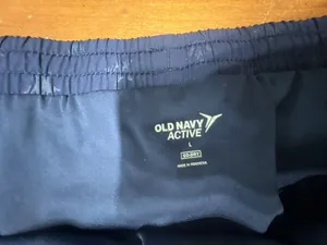 Old Navy Active Go-Dry Athletic Shorts Women's Large Navy Blue Star Print thumbnail 4