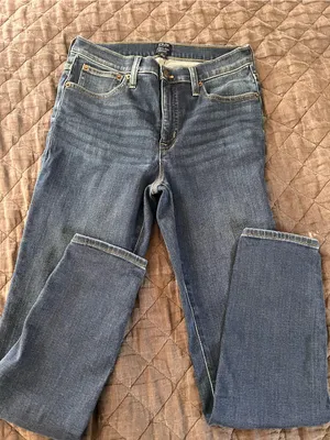 J. Crew Women's Mid rise Straight-Leg Jeans in Faded Blue thumbnail 1