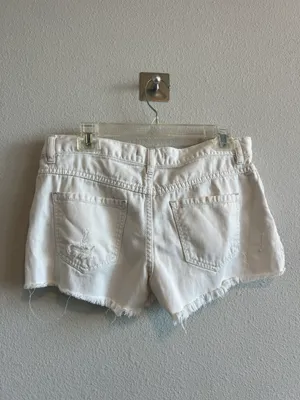 Free People white denim jeans short shorts thumbnail 5