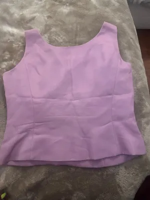 Vintage Kasper lilac purple beaded top thumbnail 4