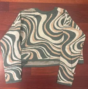 Dry Goods Green Swirl Sweater thumbnail 1