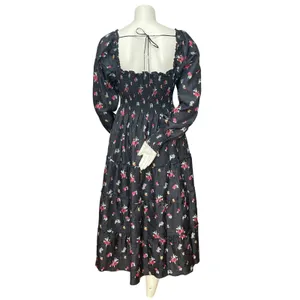 Hill House Home The Nap Dress Naomi Nap Dress Shirred Smocked Size Large Fall thumbnail 17