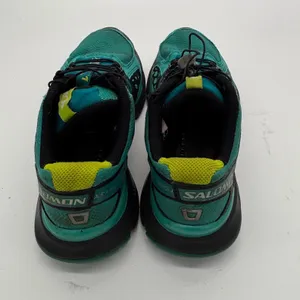 Salomon XR Mission CS ClimaShield Trail Running Shoes Teal Black Lime size 9.5 thumbnail 5