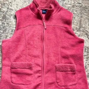 Basic editions XL pink fleece vest thumbnail 6