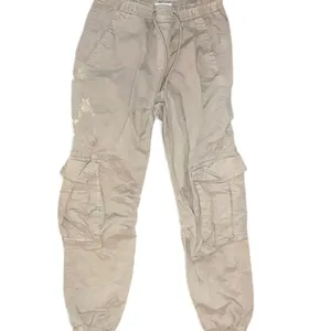 Garage Cargo Jogger Pant Size XS Taupe Khaki Utility Performance Bleach Stained thumbnail 2