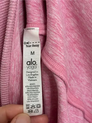 Alo Yoga Alosoft High Waist Lounge Legging in Flamingo Heather - Size M thumbnail 7