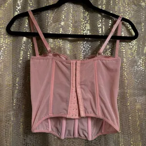 Out From Under Modern Love Lace Bustier Corset Soft Pink Small thumbnail 2