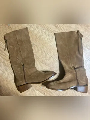 Euc ladies 10 Naughty Monkey Stride Brown Suede Knee-High riding style Boots. thumbnail 9